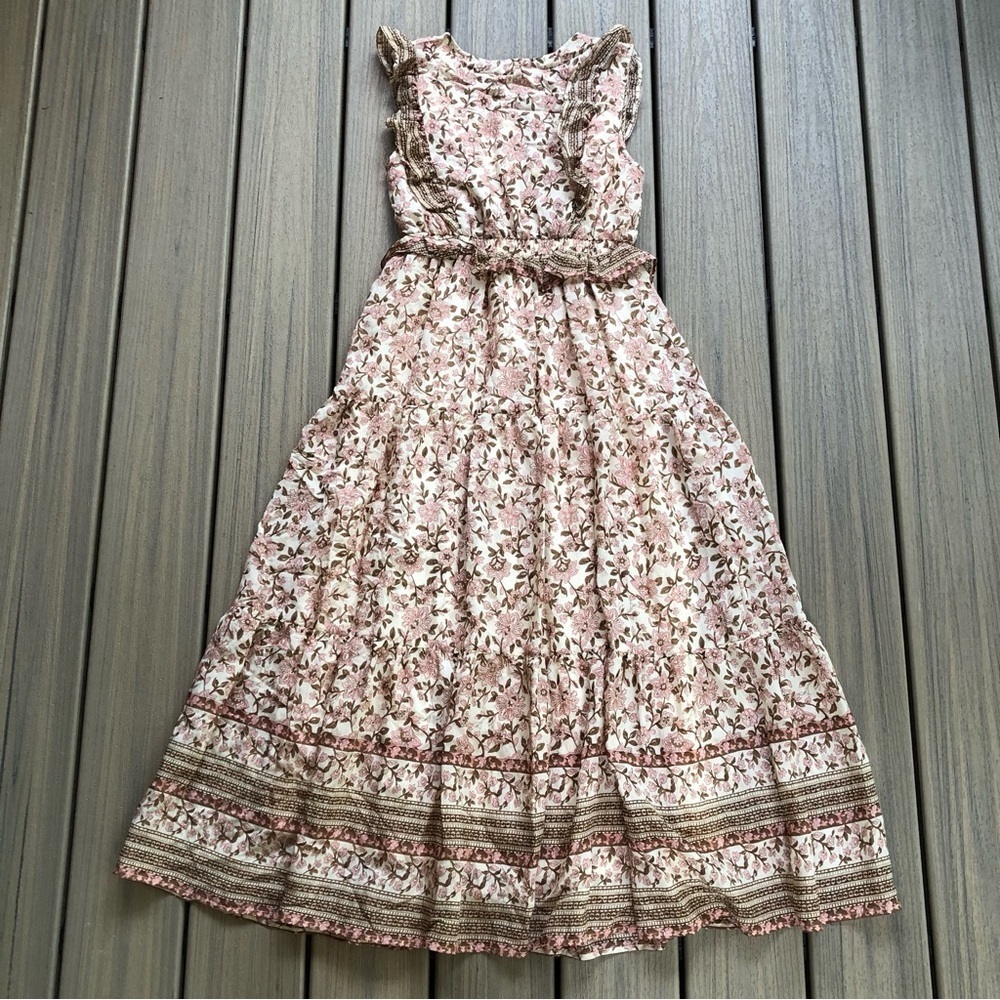 NWT By The River Floral Print V-neck Maxi Dress Size S - Picture 5 of 11